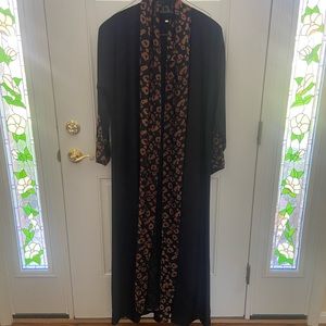 Beautiful leopard print abaya